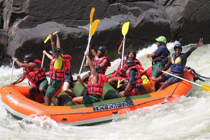 White water rapids Zambezi